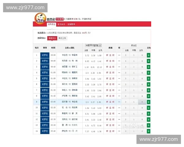 足球胜负彩新玩法揭秘：精准预测技巧助你轻松赢取大奖